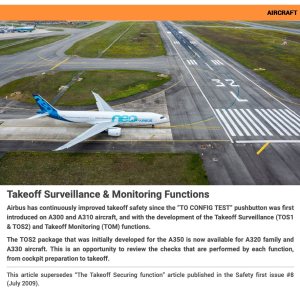 Kapitelbild: Takeoff Surveillance & Monitoring Functions von Airbus