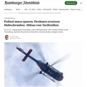 Kapitelbild: Hamburg löst Polizeihubschrauberstaffel auf