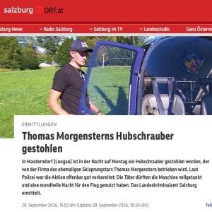 Kapitelbild: Hubschrauber wurde geklaut.