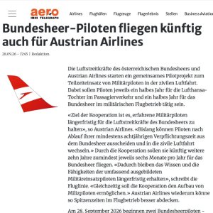 Kapitelbild: Frage: Bundesheer Piloten fliegen auch Zivil Airline